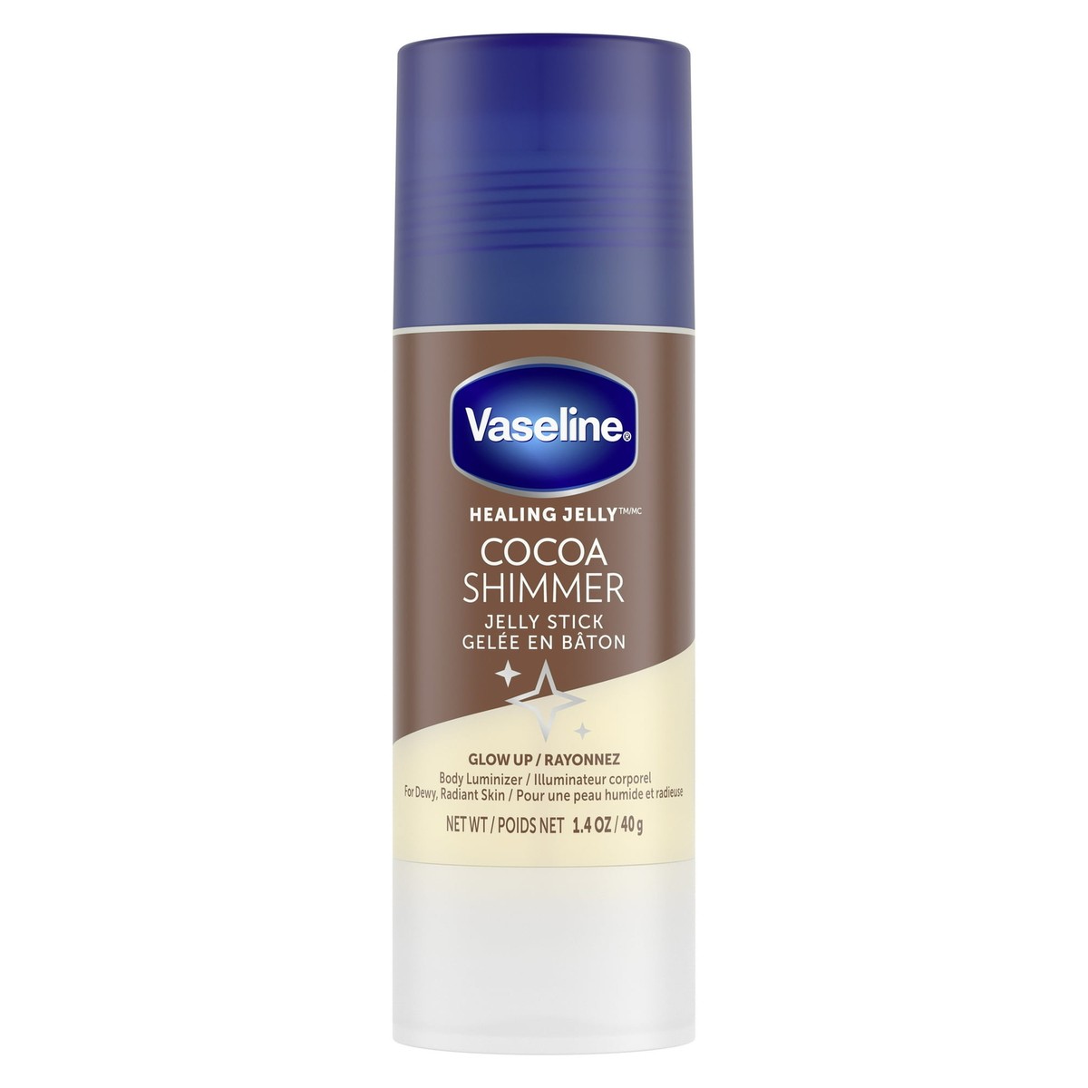 Vaseline Cocoa Shimmer Jelly Stick Glow up Body Luminizer