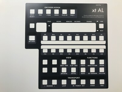 Overlay ''xt AL'' für Behringer X-Touch zur Steuerung von Ableton Live