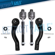 Front Inner & Outer Tie Rods for Ford Fusion Lincoln MKZ Zephyr Mercury Milan