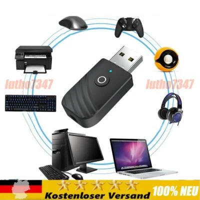 MARKENLOS 3 en 1 Bluetooth 5.0 Transmisor y Receptor 3.5mm, Para TV Hogar Sistema de Sonido