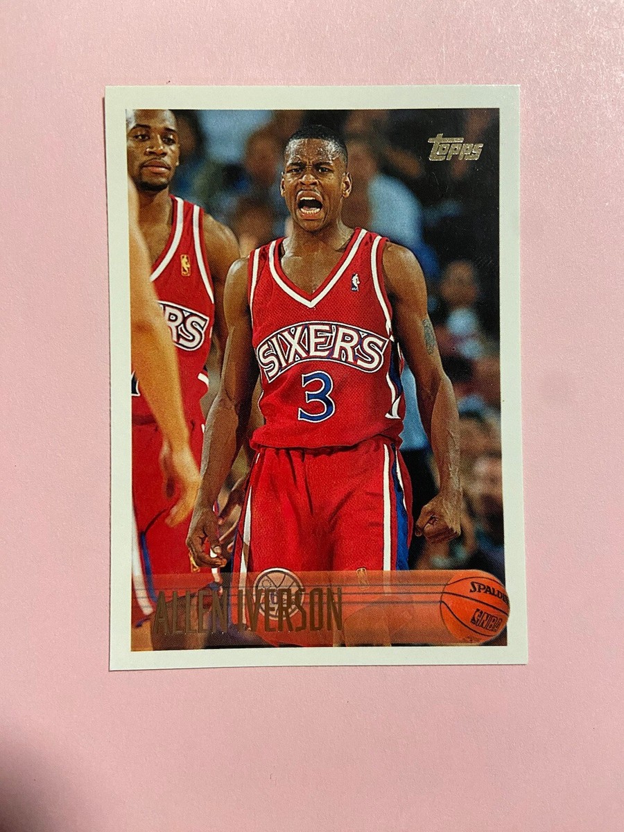 その他 Allen Iverson rc auto topps Allen Iverson Signed 1996-97 Topps Rookie Card PSA Auto 10