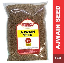 SHUDH Ajwain Seeds Carom Bishops Seed Spice Whole 16 oz 1 LB 