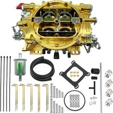 9904 4 Barrel Carburetor Replace For 500cfm Manual Choke Square Flange Golden