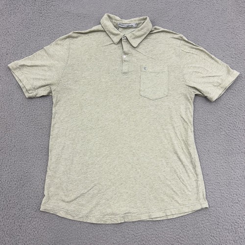 Criquet Polo Shirt Mens Large Green Pocket Embroidered Austin Texas