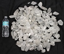 CLEARANCE Bulk Lot 2 lb Rough Natural Quartz Crystal 4500 Carats Clear Points 