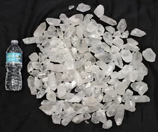 CLEARANCE Bulk Lot 2 lb Rough Natural Quartz Crystal 4500 Carats Clear Points 