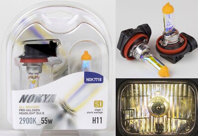 Nokya All Weather H11 Nok7718 55W Two Bulbs Fog Light Replacement Halogen Lamp