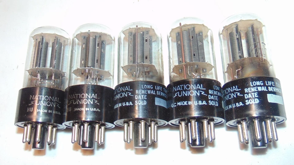 5er PACK * NOS NEU IM KARTON NATIONAL 12SL7GT VT-289 SUPER GRADE RÖHREN FÜR WESTERN ELECTRIC - Bild 3 von 4