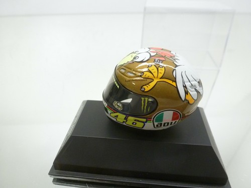 MINICHAMPS 46 ROSSI AGV HELMET MOTOGP VALENCIA 2009 1:8 - GOOD IN SHOWCASE - 156 - Picture 2 of 7