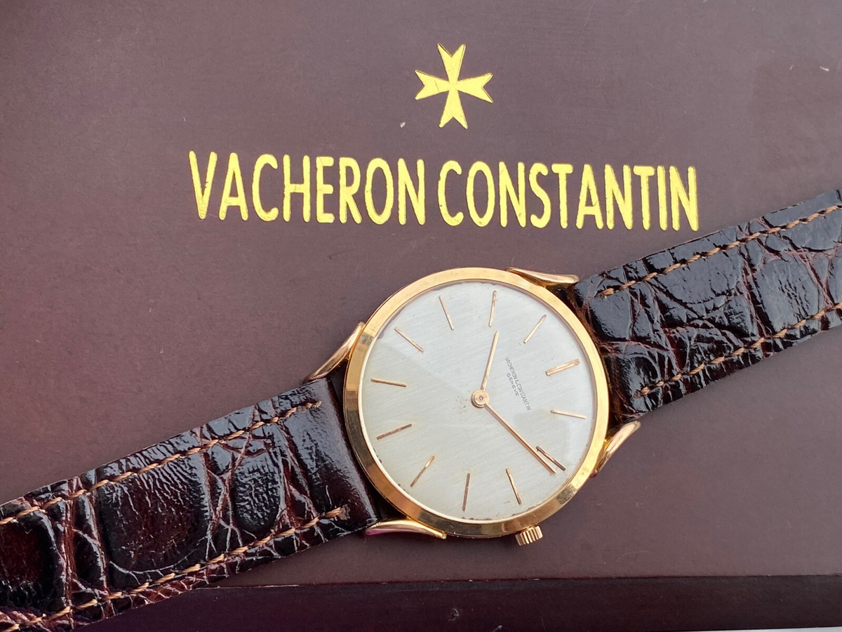Vacheron Constantin Watch Manual Mens 31.5mm Slim Solid Rose Gold