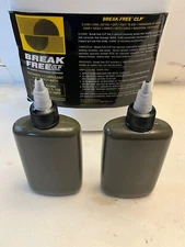 Military Breakfree CLP Weapon Gun Oil 4 oz Bottle Full New OD Green USA Lot of 2
