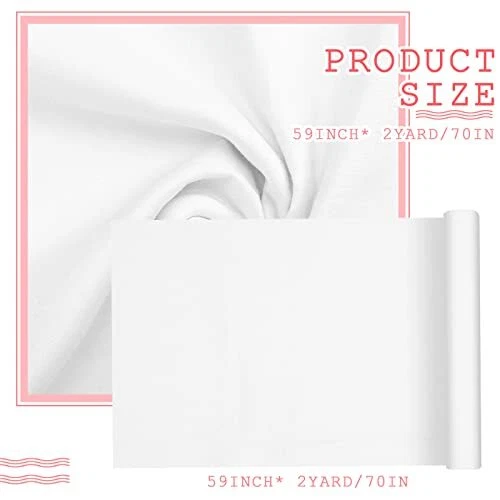 2 ярда белой хлопчатобумажной ткани, натуральный хлопок поплин ткань в ярдах, 59 - Изображение 3 из 4