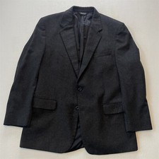 Jos A Bank 44R Gray 100 Cashmere Flannel Mens Blazer Jacket Sport Coat