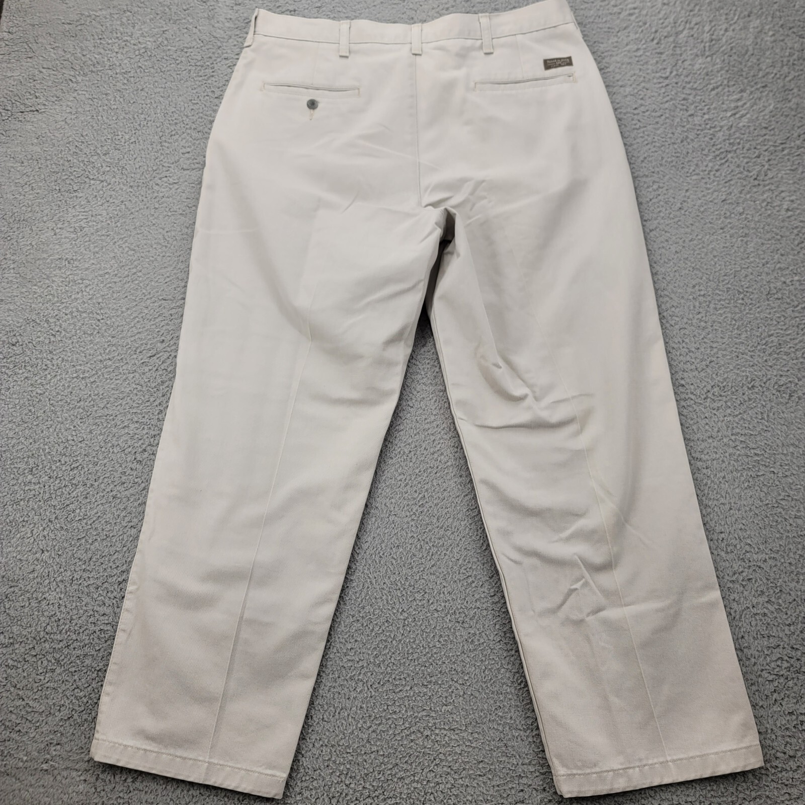 Lee Pants Mens 36x29 Tan Performance Khakis Flat Front Straight Chino