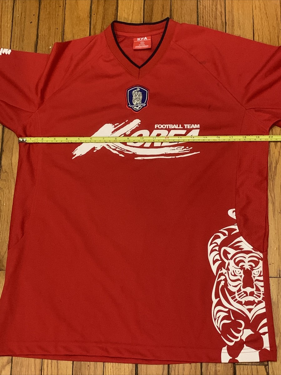 KIJUN Sunshine Football T-Shirt  キジュン 2006-08 South Korea Home Shirt Ji Sung #7 - 6/10 - (XL)
