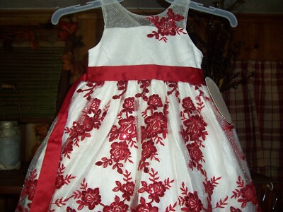 AMERICAN PRINCESS GIRLS TODDLERS PAGEANT DRESS SIZE 2T FLOWER THEME EASTER NEW