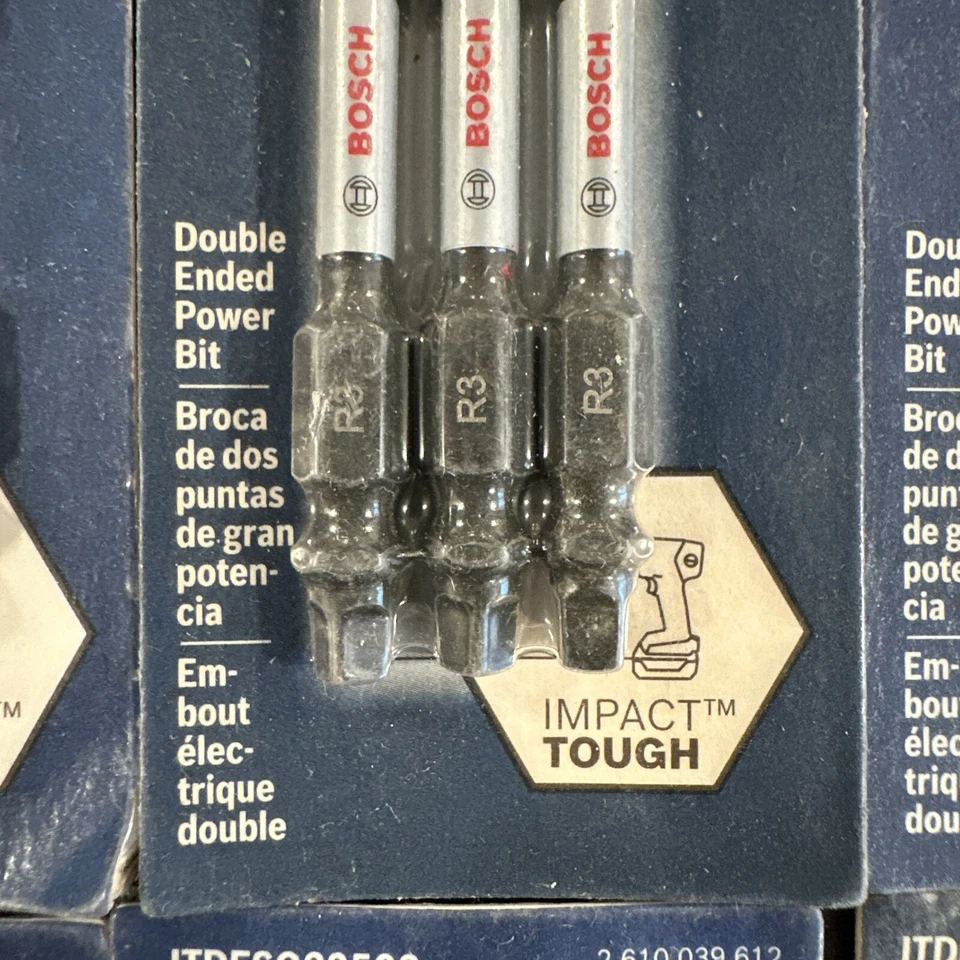 Lot of 4 BOSCH SQ3 2-1/2” Bit Set - NEW! - Image 3 of 3