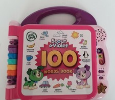 Leap Frog 100 Words Talking Book Scout and Violet Bilingual Learning Toy