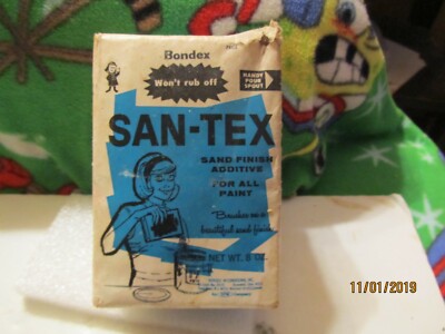 San-Tex Sand Finish Additive 8 fl oz Cardboard Container Full Made by Bondex USA