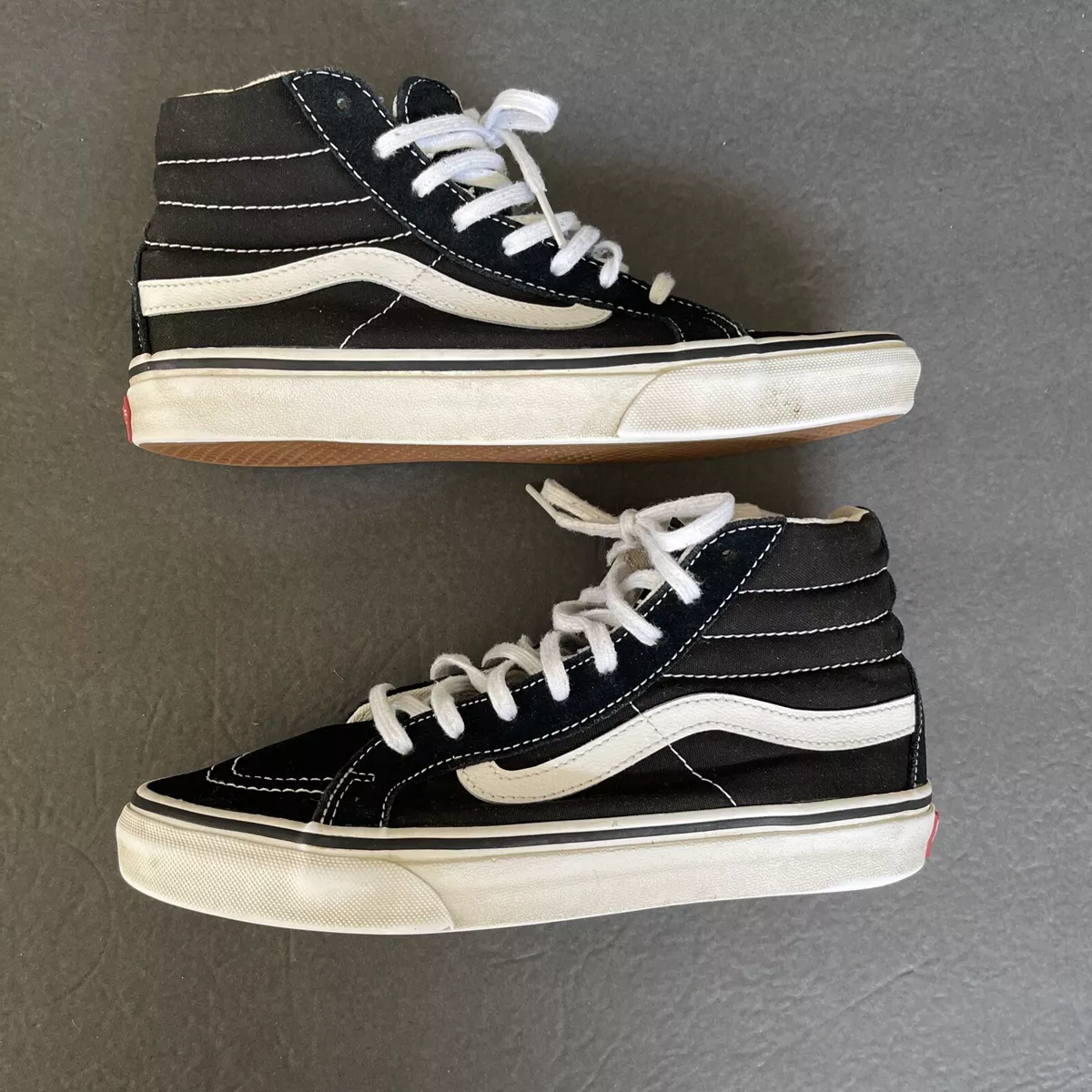 Black high top top vans size 5