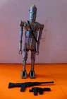 VINTAGE STAR WARS IG-88 1980 EMPIRE STRIKES BACK FIGURE + ORIGINAL GUNS