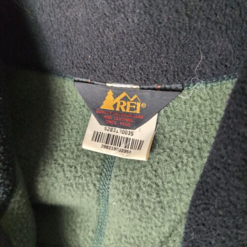 Chaqueta polar vintage REI THAW para hombre grande verde cremallera completa con bolsillos Polartec EE. UU. - Imagen 3 de 10