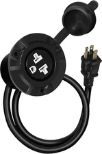 15A/20A Weatherproof Outdoor Power Outlet, Receptacle Outlet,125 Volt NEMA 5-15R