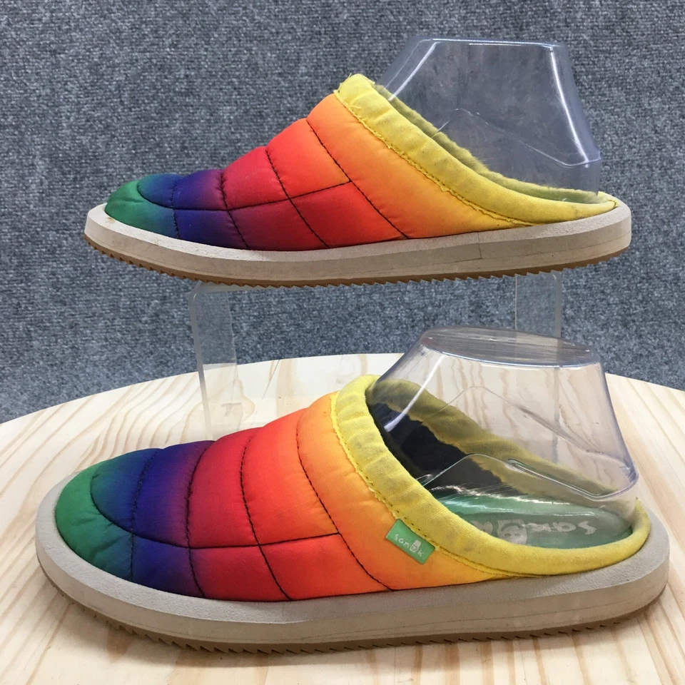 Sanuk Sandals Youth 6 Lil Puffer Low Slide Rainbow Slip On Comfort Low 1104065 - Image 2 of 4