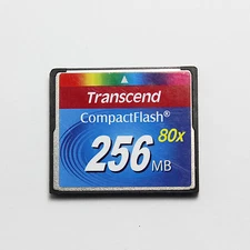 Transcend 256 MB CompactFlash Card 80X CF Card 256MB High Speed Memory Card