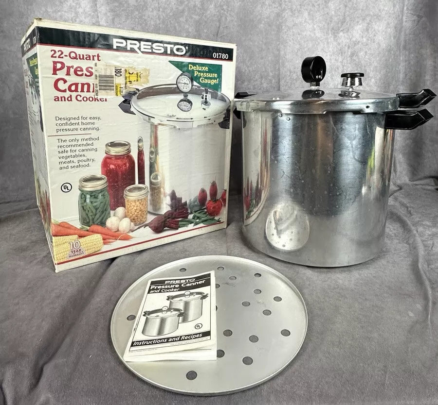 Presto 23 Quart Pressure Canner Cooker Model 0178107 With, 45 OFF