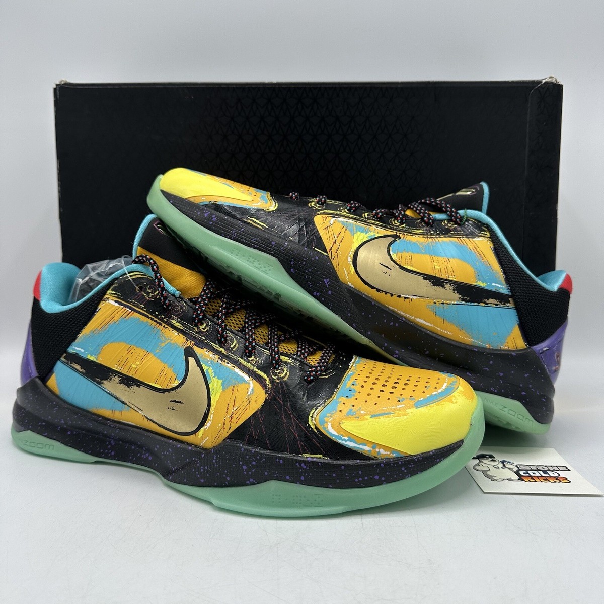 Nike Zoom Kobe 5 Prelude Hall Of Fame Mamba 639691 700 Mismatched