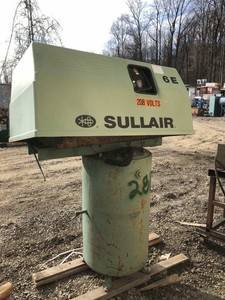 Sullair 6E-10.0-XH 10HP Reciprocating Air Compressor 175PSIG 5729hrs 3PH 50gal