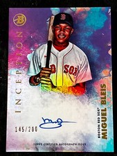 2021 Bowman Inception PURPLE PROSPECT ROOKIE AUTO Miguel Bleis 145/200