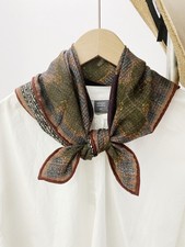 70 Cashmere 30 Silk Wrap Scarf Black Horse Print Double Face Print Shawl 27''