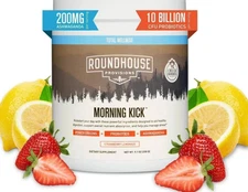 Roundhouse Provisions Morning Kick Power Greens Strawberry Lemonade 9.1 Oz