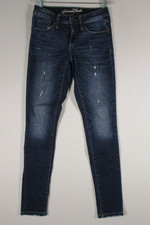 Universal Thread Womens Skinny Jeans Mid Rise Beltloops Pockets Size 00 Blue