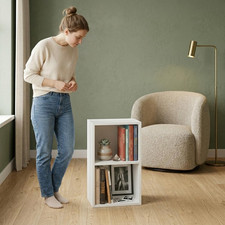 HEXCELEN Libreria, Scaffale Verticale, Libreria a 10 Cubi, Verticale e