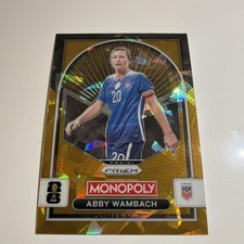 Abby Wambach 2026 Monopoly FIFA World Cup Prizm Gold Cracked Ice Prizm #92