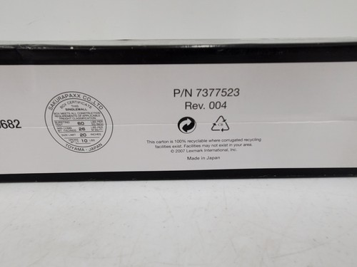 Genuine Lexmark C930H2YG Yellow High Yield Toner Cartridge (C935(134479-3 R BY2) - Picture 8 of 9