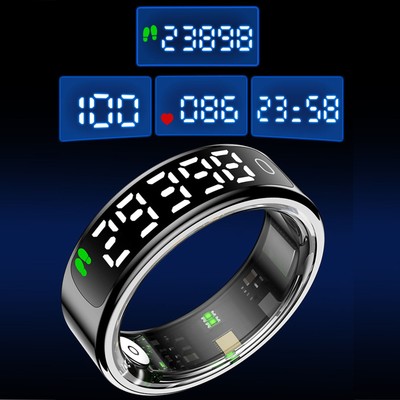 Smart Ring Fitness Tracker One Click Switch High Efficiency 5ATM Water Proof
