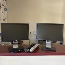 Lot of 2 Dell WideScreen Monitor 1909Wf P1911b Professional Computer 19 Soundbar