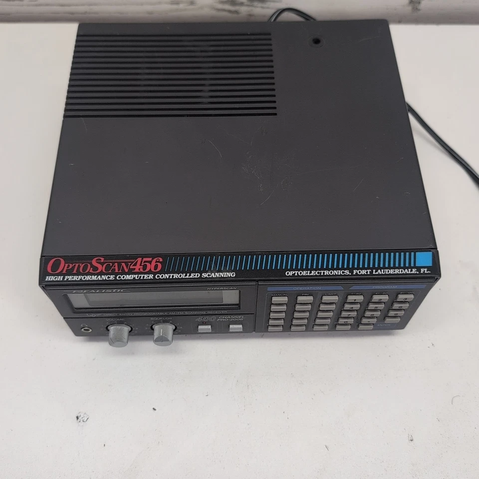 REALISTIC Pro 2006 AM/FM Scanning Receiver Model 20-145 Optoscan 456 400 Channel - Image 2 of 4