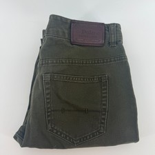 Polo Ralph Lauren Boys Olive Green Authentic Dungarees Pants Size 12