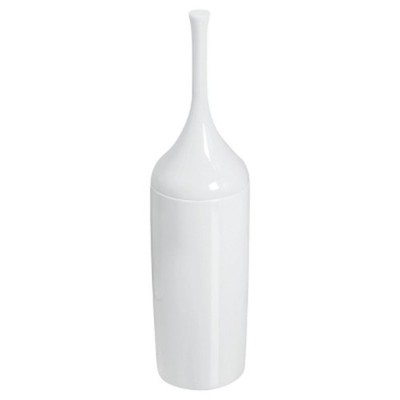 Toilet Bowl Brush White: Polypropylene Cleaner & Holder Set