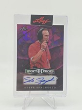 2026 Leaf Sports Heroes Steve Spagnuolo Auto 1/1 ONE OF ONE CHIEFS HOF DC
