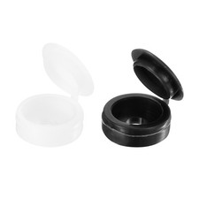 200pcs Screw Cover Caps, 4mm Hinged Screw Caps (Black and White)