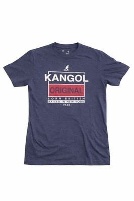 Kangol Basic Fit Blue Kangaroo Cotton Graphic T-Shirt Men's Size P/S