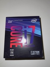 Intel Core i7 8700K Processor 4.70 GHz, Hexa-Core, LGA 1151/Socket H4 -...