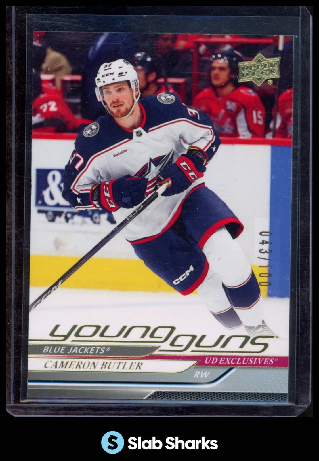 2024 UPPER DECK #455 CAMERON BUTLER EXCLUSIVES YOUNG GUNS RC ROOKIE /100