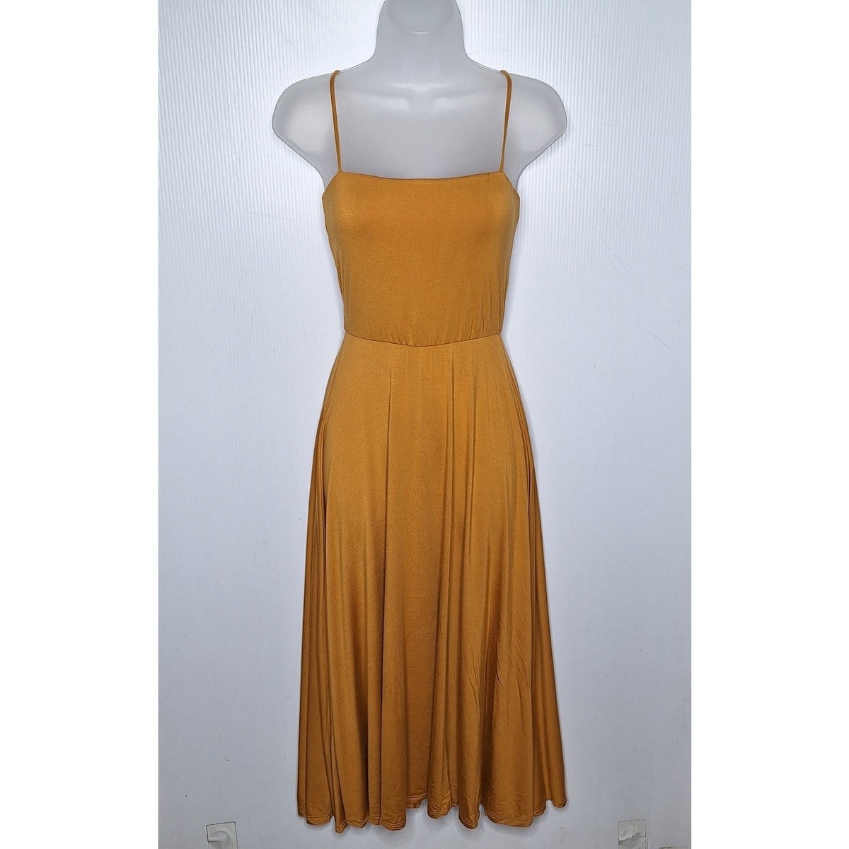 knee length dresses for ladies Trisha Square Neck Midi Dress